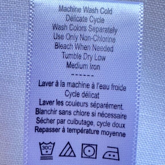 Coldwater Creek Linen Pants Wide Leg with Yoga Waistband White Bohemian Large - Picture 6 of 6